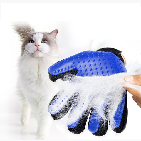Luva Nano Magnética para Escovar e Remover Pelos de Pets, Cães e Gatos