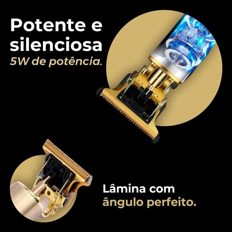Máquina De Cortar Cabelo & Barba Masculina Elétrico Profissional