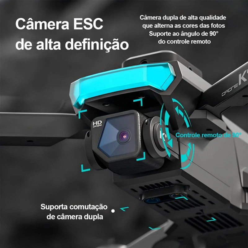 XT5 professional brushless drone, câmera 4k hd, prevenção de obstáculos, fluxo óptico, quadcopter dobrável, helicóptero rc