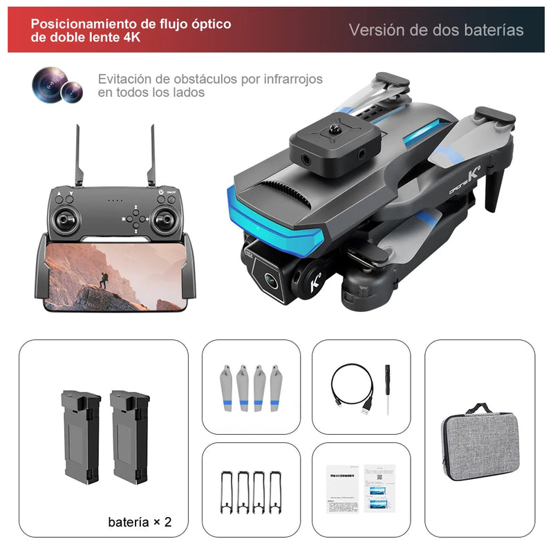 XT5 professional brushless drone, câmera 4k hd, prevenção de obstáculos, fluxo óptico, quadcopter dobrável, helicóptero rc