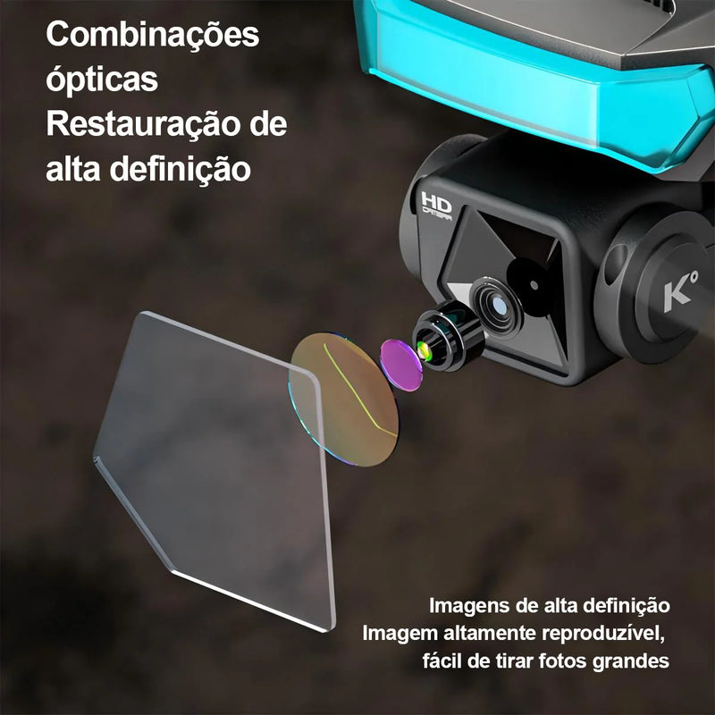 XT5 professional brushless drone, câmera 4k hd, prevenção de obstáculos, fluxo óptico, quadcopter dobrável, helicóptero rc