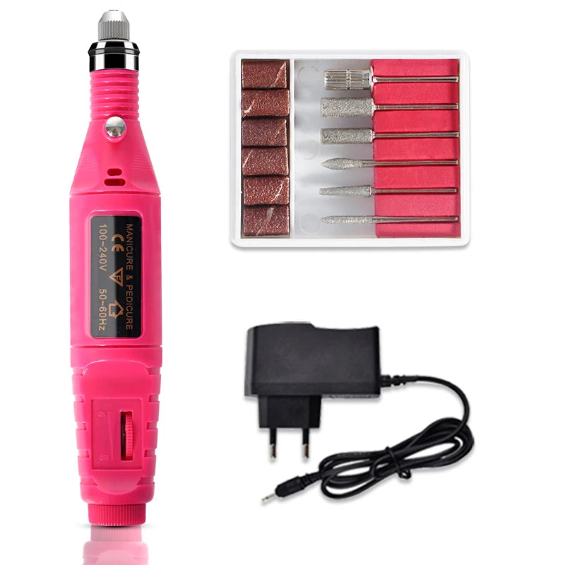 Kit de esmalte em gel com lâmpada uv, máquina elétrica de broca para unhas, kit de base e revestimento superior, conjunto de ferramentas para esmalte em gel