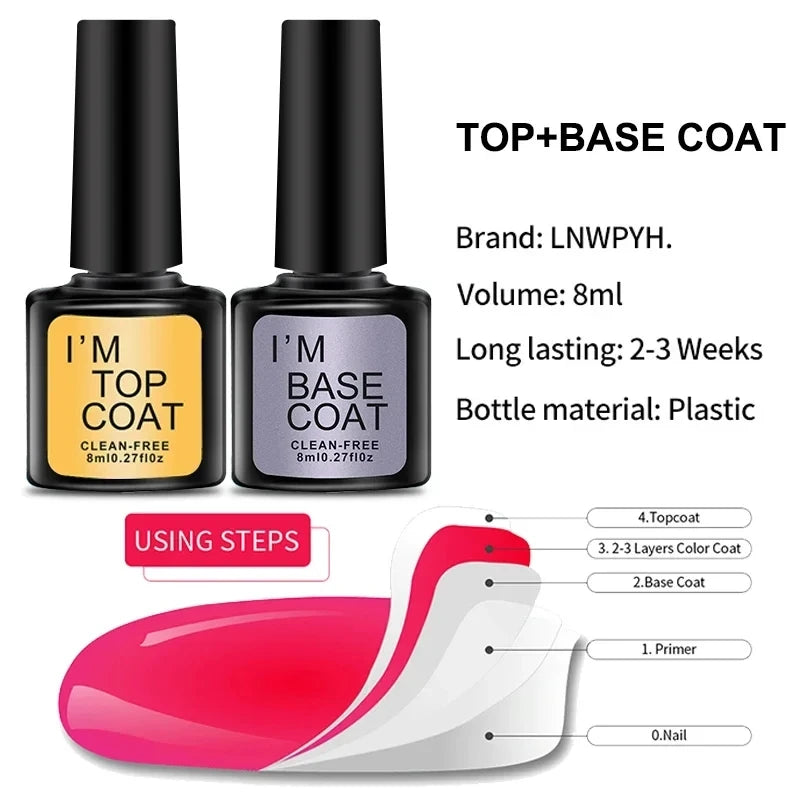 Kit de esmalte em gel com lâmpada uv, máquina elétrica de broca para unhas, kit de base e revestimento superior, conjunto de ferramentas para esmalte em gel