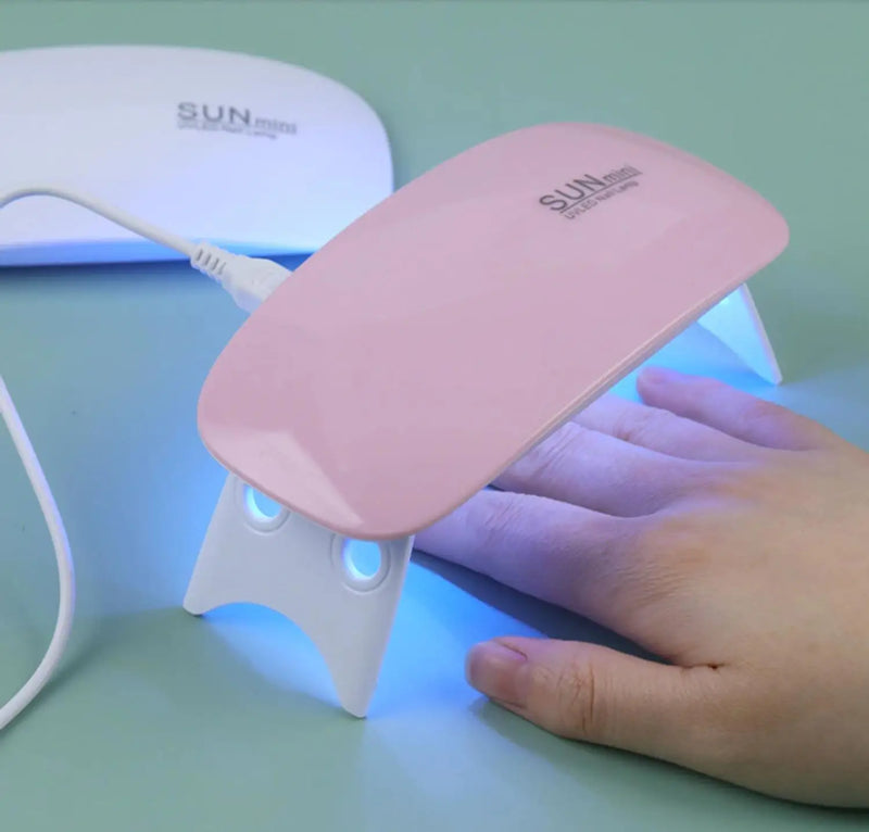 Mini Cabine Forninho Sun Mini 6w Led Uv Portátil Manicure Mulher Beleza Pronta entrega